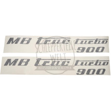 Aufklebersatz MB Trac turbo 900, schwarz passend für Mercedes-Benz Trac 900