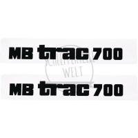 Aufklebersatz Motorhaube, MB Trac 700 links und rechts Mittelschalter