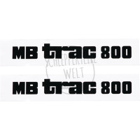 Aufklebersatz Motorhaube MB Trac 800 links und rechts Mittelschalter