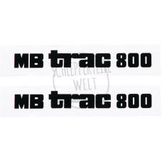 Aufklebersatz Motorhaube MB Trac 800 links und rechts Mittelschalter