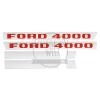 Aufklebersatz neue Ausführung für Fordson / Ford 4000