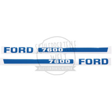 Aufklebersatz passend für Fordson / Ford 7600 - EBPN16605H