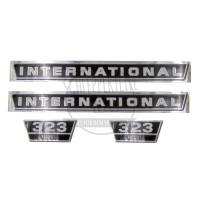 Aufklebersatz passend für McCormick / IHC 323 - für Schlepper mit Alugrill