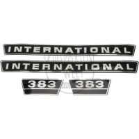 Aufklebersatz passend für McCormick / IHC 383 für Schlepper mit Alugrill