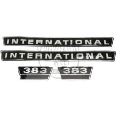 Aufklebersatz passend für McCormick / IHC 383 für Schlepper mit Alugrill