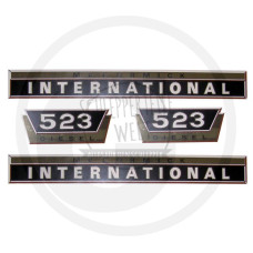 Aufklebersatz passend für McCormick / IHC 523  für Schlepper mit Kunststoffgrill