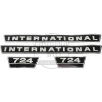 Aufklebersatz passend für McCormick / IHC 724 - für Schlepper mit Alugrill