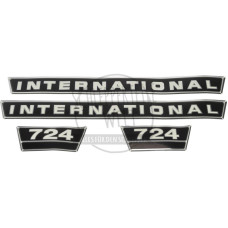 Aufklebersatz passend für McCormick / IHC 724 - für Schlepper mit Alugrill