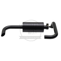 Auspufftopf mit Halter zum Motorblock bei passend für Deutz-Fahr F2L 514