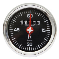 Betriebsstundenzähler 12V - 24V , Einbaumaß 60 mm passend für Deutz-Fahr