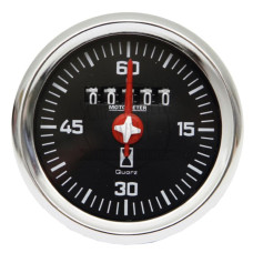 Betriebsstundenzähler 12V - 24V , Einbaumaß 60 mm passend für Deutz-Fahr