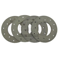 Bremsbelag für Fußbremse 4 St inkl Nieten für Hanomag Brillant 601 701 Robust 901