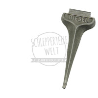 Firmenschild AP 17, Ober- und Unterteil passend für Porsche-Diesel