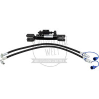 Hydraulische Hubstrebe Gabelgelenk / Gabelgelen - 400 mm