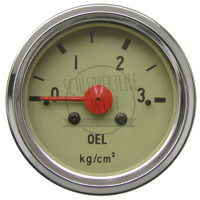 Öldruckmanometer mechanisch, Einbaumaß 60 mm 0 - 3 bar Ersatz für Hanomag 110817