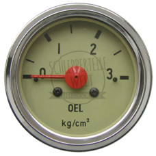 Öldruckmanometer mechanisch, Einbaumaß 60 mm 0 - 3 bar Ersatz für Hanomag 110817