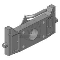 Scharmüller Adapterplatte Höhenverstellbar mit Handgriff Schienenbreite 335 mm