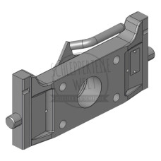 Scharmüller Adapterplatte Höhenverstellbar mit Handgriff Schienenbreite 335 mm