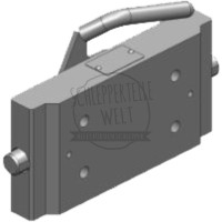 Scharmüller Adapterplatte Stützlast 2000kg  Schienenbreite 241mm  Lochbild 120x55mm AGCO Grau