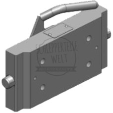Scharmüller Adapterplatte Stützlast 2000kg  Schienenbreite 241mm  Lochbild 120x55mm AGCO Grau
