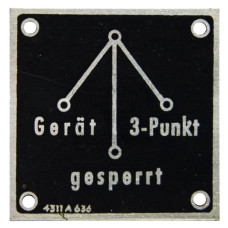 Schild Kraftheber passend für Porsche-Diesel