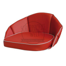 Sitzkissen - Kissen für Trecker Traktor Oldtimer - rot - 1-teilig mit Rücken 24 cm