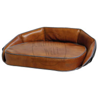 Sitzkissen - Kissen für Trecker Traktor Oldtimer - braun