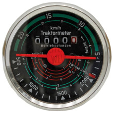 Traktormeter Drehrichtung links 20 km/h , Einbaumaß Ø 80 mm für Fendt FW 228