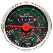 Traktormeter Drehrichtung links 20 km/h Einbaumaß 80mm für Fendt D 208 FW 150 KD 210.5