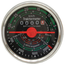 Traktormeter Drehrichtung links 30 km/h , Einbaumaß Ø 80 mm für Fendt FW 150