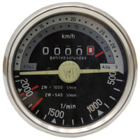 Traktormeter Drehrichtung rechts 28 km/h , Einbaumaß 80 mm für Fendt F 231 GT