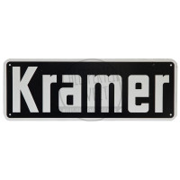 Typenschild 242 x 87 Lochbild 224 x 69 passend für Kramer