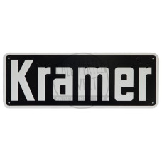 Typenschild 242 x 87 Lochbild 224 x 69 passend für Kramer