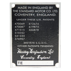 Typenschild passend für Massey Ferguson