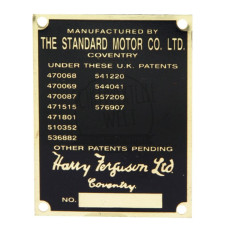 Typenschild passend für Massey Ferguson