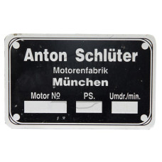 Typenschild passend für Schlüter