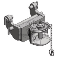 Zugmaul absteckbar unten für Massey Ferguson 342 450 352 360 365 372 375 382 390 399