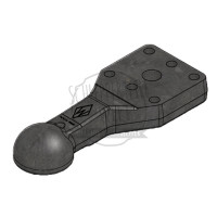 Zugöse Flansch 7-Loch Stützlast kg 4000 Lochbild mm 130 x 115 Bohrung mm 6 x M22; 1