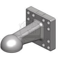 Zugöse Scharmüller Stützlast kg 4000 D-Wert kN 120 Lochbild mm 160 x 160