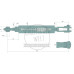 Hydraulische Hubstrebe für Massey Ferguson 5608 5609 5611 Dyna 6 5612 Dyna 4 6713S