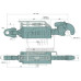 Hydraulischer Oberlenker Kat.4 - 745 / 970 mm