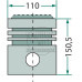 Kolben Ø 110 mm passend für Hanomag R 40 R 45 R 55 R 450 R 460