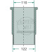 Laufbuchse Kolben 110 mm, Buchsen unten 122 mm für Hanomag R 40 R 45 R 55 R 460