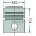 Kolben Ø 120 mm passend für Hanomag Robust 800