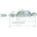 Hydraulischer Oberlenker A Kat. 2/25,4  B Kat. 28  I (mm) 65  F (mm) 649/889