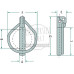 Klappstecker 12 x 55