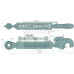 Hydraulischer Oberlenker Eco-Line Kat 2 - 510 / 698 mm