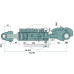 Hydraulischer Oberlenker Fanghaken / Gabelgelenk - Kat3 - 625 / 831 mm