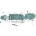 Hydraulischer Oberlenker Fanghaken / Gabelgelenk - Kat 3 - 660 / 888 mm