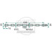 Stabilisatorkette A (mm) 640, B (mm) 16 x 2, C (mm) 20 x 1,5